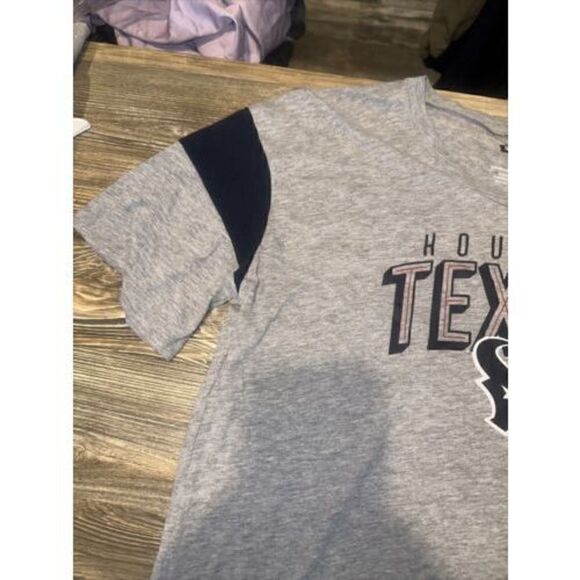 NWT NFL Houston Texans Womens Size Large T-Shirt Gray Short Sleeve. L - Picture 3 of 6